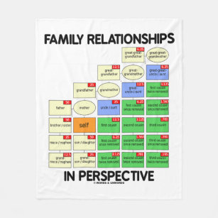 Family Relationships In Perspective Genealogy Fleece Blanket