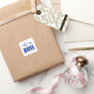 Family relationships: The boss and the real boss Square Sticker