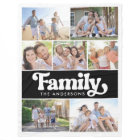 Family Retro Typography Photo Collage