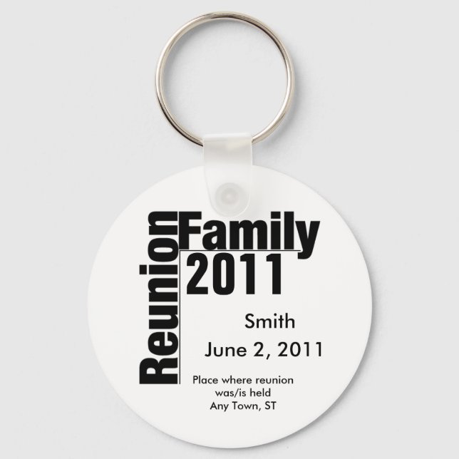 Family Reunion 2011 souviner keychain (Front)