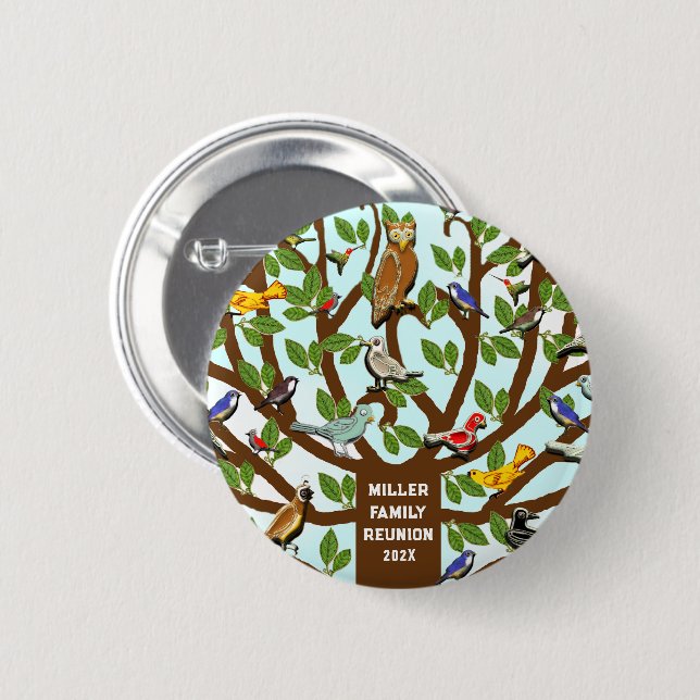 Family Reunion 2024 6 Cm Round Badge (Front & Back)