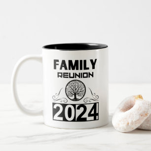 Family Reunion 2024 Gathering Meeting Families Two-Tone Coffee Mug