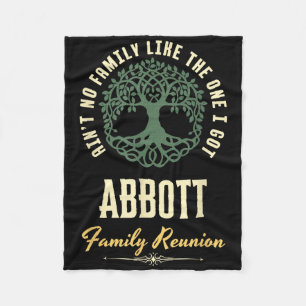 Family Reunion 2025 Matching Design - Abbott - Cop Fleece Blanket