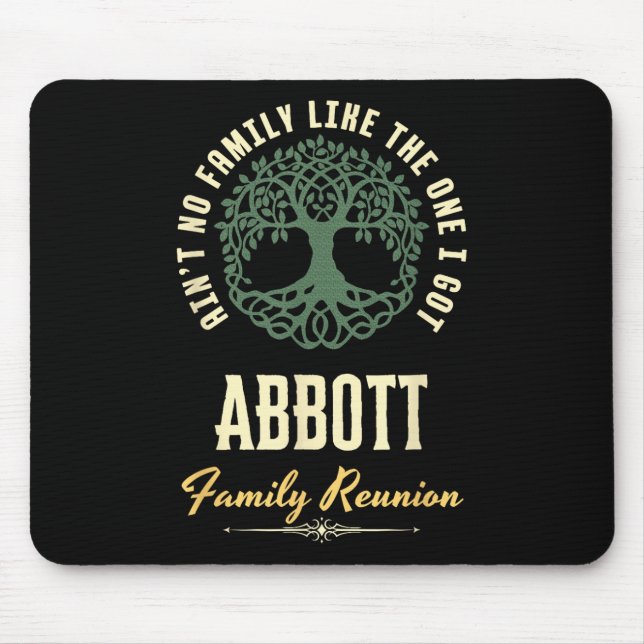 Family Reunion 2025 Matching Design - Abbott - Cop Mouse Pad (Front)