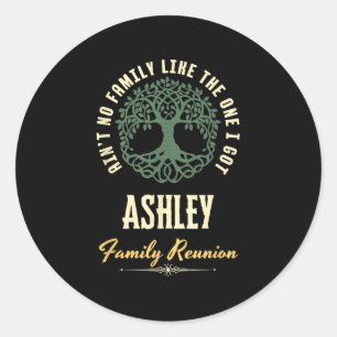 Family Reunion 2025 Matching Design - Ashley Classic Round Sticker