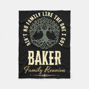 Family Reunion 2025 Matching Design - Baker Fleece Blanket