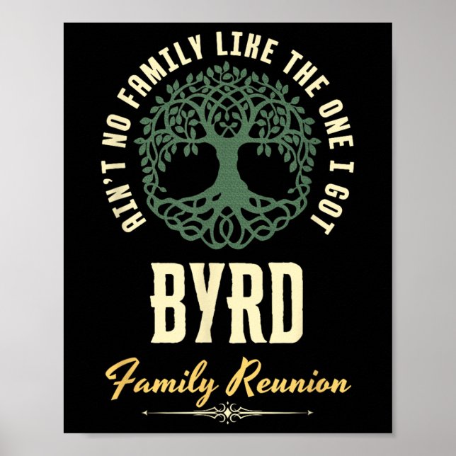 Family Reunion 2025 Matching Design - Byrd  Poster (Front)