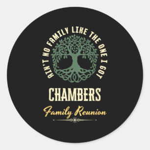 Family Reunion 2025 Matching Design - Chambers Classic Round Sticker