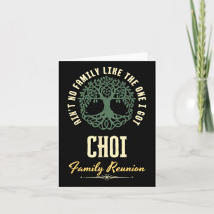 Family Reunion 2025 Matching Design - Choi Card