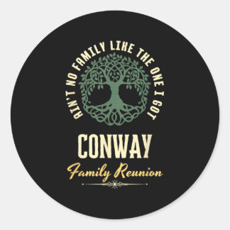 Family Reunion 2025 Matching Design - Conway  Classic Round Sticker