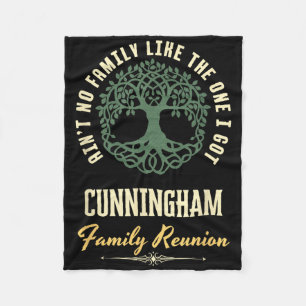 Family Reunion 2025 Matching Design - Cunningham  Fleece Blanket