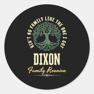 Family Reunion 2025 Matching Design - Dixon Classic Round Sticker