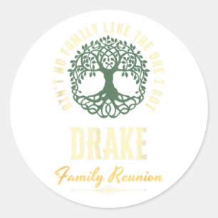 Family Reunion 2025 Matching Design - Drake Classic Round Sticker