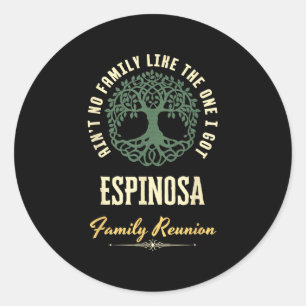 Family Reunion 2025 Matching Design - Espinosa Classic Round Sticker