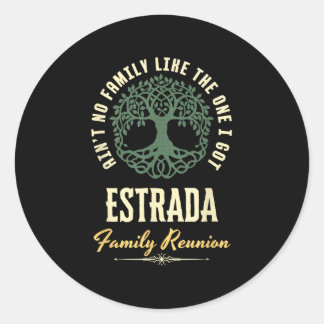 Family Reunion 2025 Matching Design - Estrada  Classic Round Sticker