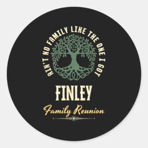 Family Reunion 2025 Matching Design - Finley  Classic Round Sticker