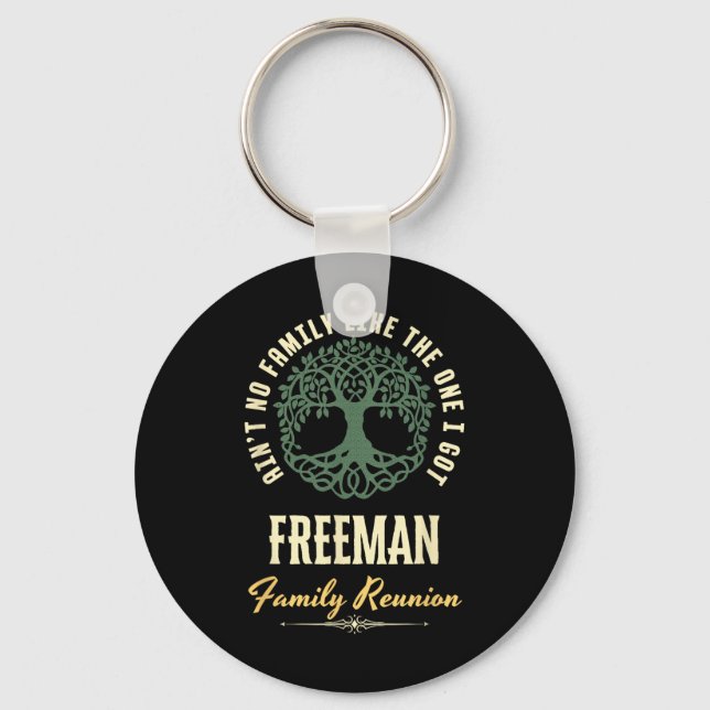 Family Reunion 2025 Matching Design - Freeman  Key Ring (Front)