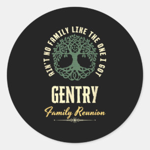 Family Reunion 2025 Matching Design - Gentry Classic Round Sticker