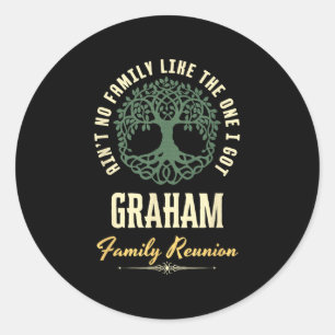 Family Reunion 2025 Matching Design - Graham  Classic Round Sticker