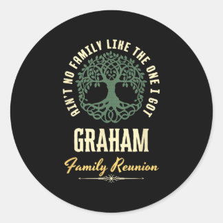 Family Reunion 2025 Matching Design - Graham  Classic Round Sticker