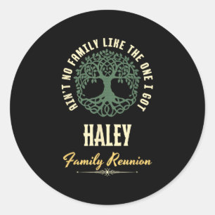 Family Reunion 2025 Matching Design - Haley Classic Round Sticker
