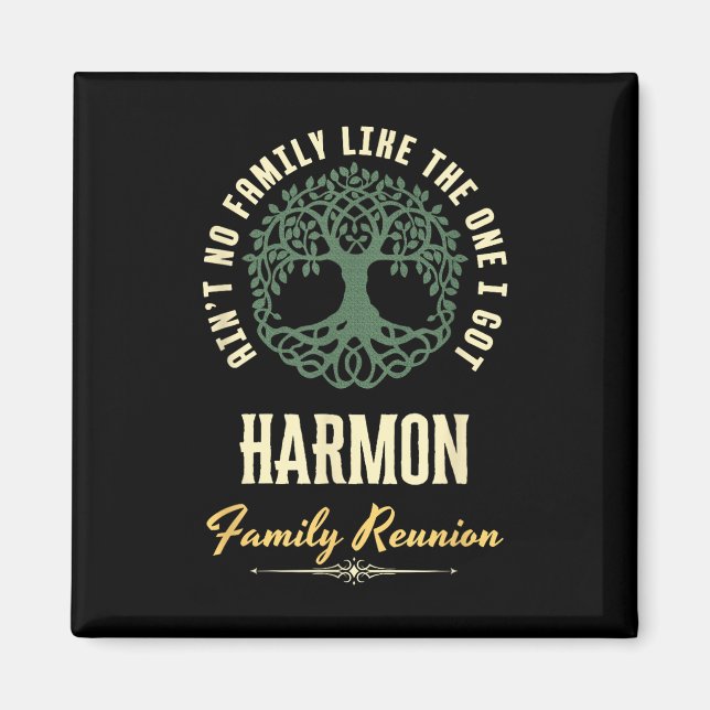 Family Reunion 2025 Matching Design - Harmon  Magnet (Front)
