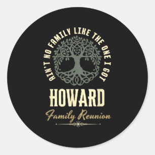 Family Reunion 2025 Matching Design - Howard Classic Round Sticker