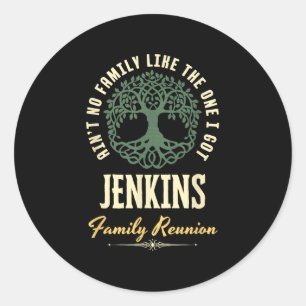 Family Reunion 2025 Matching Design - Jenkins Classic Round Sticker
