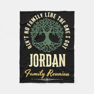 Family Reunion 2025 Matching Design - Jordan  Fleece Blanket