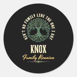 Family Reunion 2025 Matching Design - Knox  Classic Round Sticker