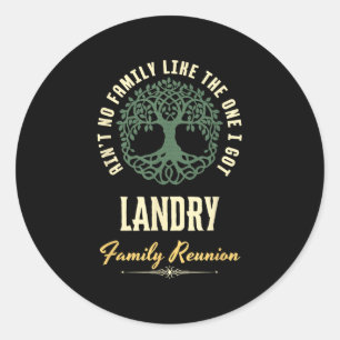 Family Reunion 2025 Matching Design - Landry Classic Round Sticker