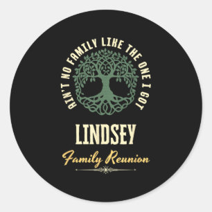 Family Reunion 2025 Matching Design - Lindsey Classic Round Sticker
