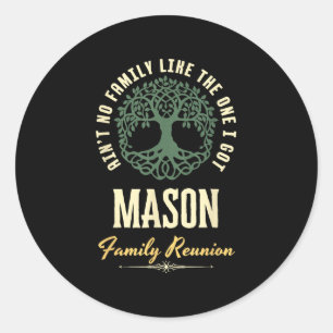 Family Reunion 2025 Matching Design - Mason Classic Round Sticker