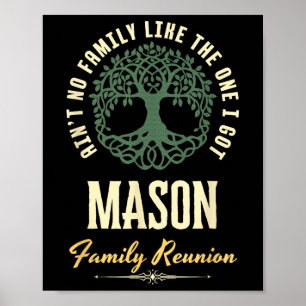 Family Reunion 2025 Matching Design - Mason Poster