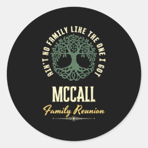 Family Reunion 2025 Matching Design - Mccall Classic Round Sticker