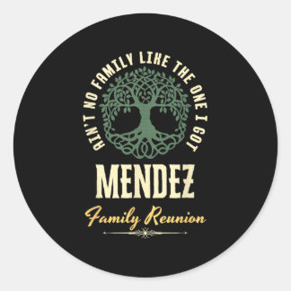 Family Reunion 2025 Matching Design - Mendez  Classic Round Sticker