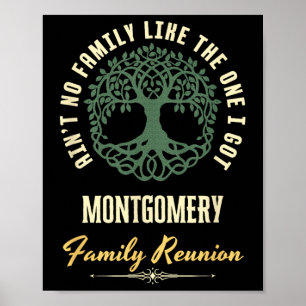 Family Reunion 2025 Matching Design - Montgomery Poster