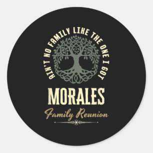 Family Reunion 2025 Matching Design - Morales  Classic Round Sticker