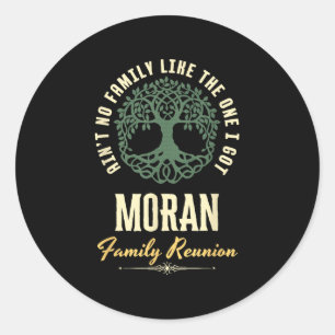 Family Reunion 2025 Matching Design - Moran Classic Round Sticker