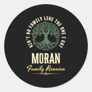 Family Reunion 2025 Matching Design - Moran  Classic Round Sticker
