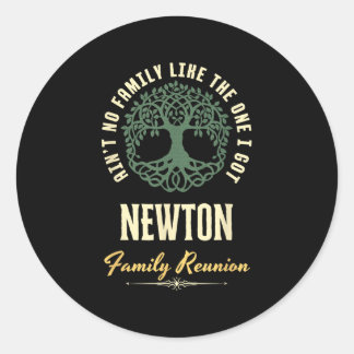 Family Reunion 2025 Matching Design - Newton Classic Round Sticker
