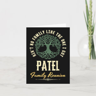 Family Reunion 2025 Matching Design - Patel  Card