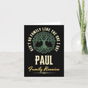 Family Reunion 2025 Matching Design - Paul  Card