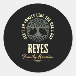 Family Reunion 2025 Matching Design - Reyes  Classic Round Sticker