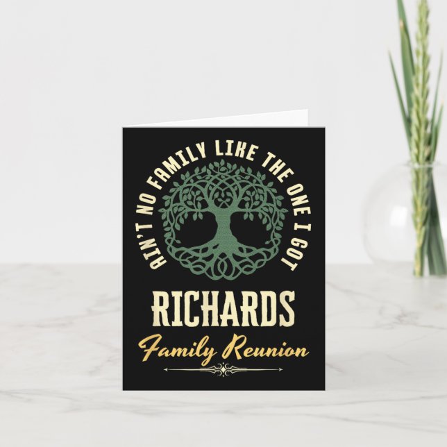 Family Reunion 2025 Matching Design - Richards  Card (Front)