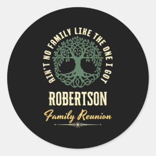 Family Reunion 2025 Matching Design - Robertson Classic Round Sticker