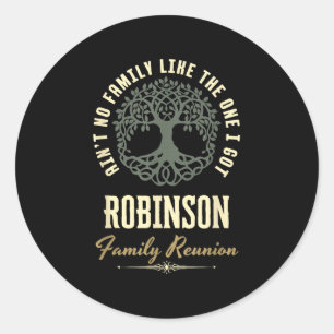 Family Reunion 2025 Matching Design - Robinson  Classic Round Sticker