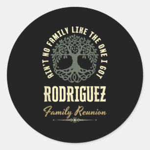 Family Reunion 2025 Matching Design - Rodriguez Classic Round Sticker