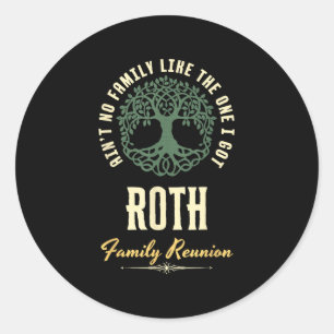 Family Reunion 2025 Matching Design - Roth  Classic Round Sticker