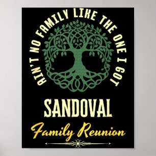 Family Reunion 2025 Matching Design - Sandoval Poster
